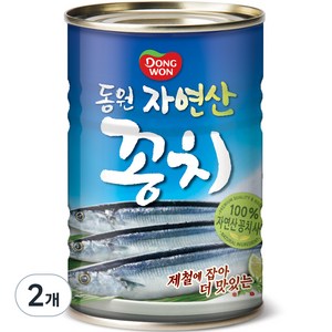 동원 꽁치 통조림, 300g, 2개