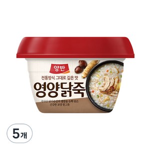 동원에프앤비 양반 죽 삼계, 285g, 5개