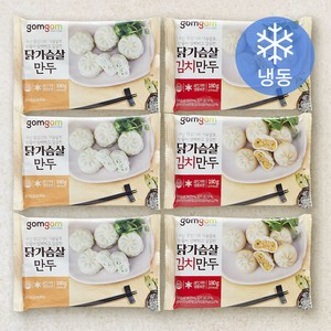 곰곰 닭가슴살 만두180g*3p + 곰곰 닭가슴살 김치만두180g*3p, 1.08kg, 1세트