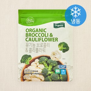 퀵쿠킹 유기가공식품 인증 브로콜리 & 콜리플라워 (냉동), 600g, 1개