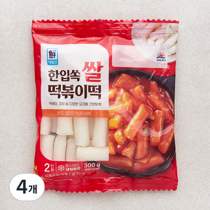 대림선 한입쏙 쌀 떡볶이떡, 300g, 4개