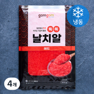 곰곰 톡톡 날치알 레드 (냉동), 500g, 4개