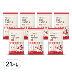 굿밸런스 짜먹는 고양이 간식, 연어, 60g, 21개