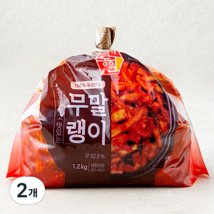 선농원 꼬들 무말랭이, 1.2kg, 2개