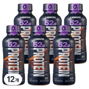 랩노쉬 프로틴 드링크 맥스 초코, 400ml, 12개