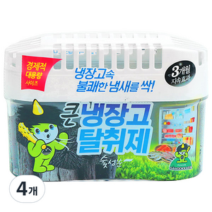 산도깨비 큰 냉장고 참숯 탈취제 본품, 420g, 4개