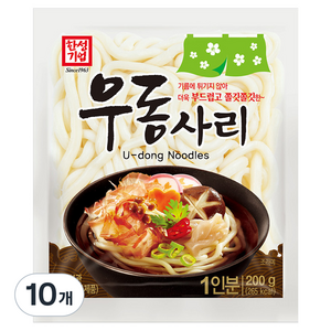 한성기업 우동사리, 200g, 10개