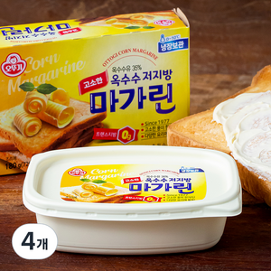 오뚜기 옥수수 저지방 마가린, 180g, 4개