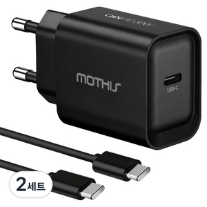 모디스 30W GaN PD 3.0 PPS 초고속 충전기 어댑터 + C to C 초고속 케이블 1.2m 세트