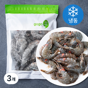 고고새우 캠핑구이 대하 흰다리새우 (냉동), 700g(대), 3개