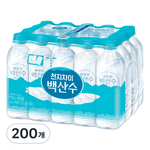 백산수 무라벨 생수, 500ml, 200개