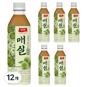 양반 매실 주스, 500ml, 12개