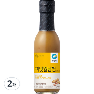 청정원 피넛월남쌈 소스, 240g, 2개