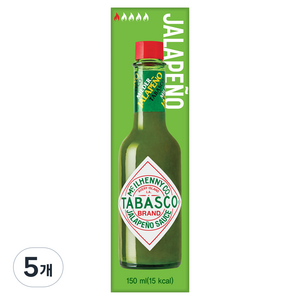 타바스코 할라피뇨 핫소스, 150ml, 5개