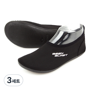 쿠션마루 빈블래스트 관절보호 실내화, 혼합색상, 3세트