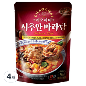 차오차이 시추안 마라탕, 500g, 4개
