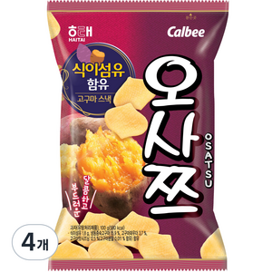 해태제과 오사쯔, 100g, 4개