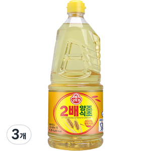 오뚜기 2배 양조식초, 1.5L, 3개