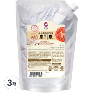 청정원 토마토 스파게티소스, 2kg, 3개