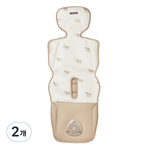 다이치 에어포켓4 리버서블 쿨&웜 영유아용 유모차 양면 시트, 리틀포니, 2개