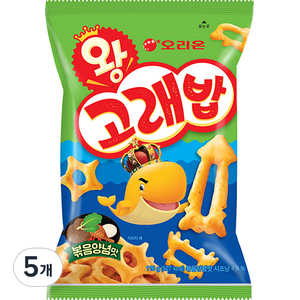 오리온 왕 고래밥 볶음양념맛, 118g, 5개