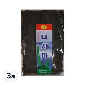 백송식품 완도 다시마, 500g, 3개