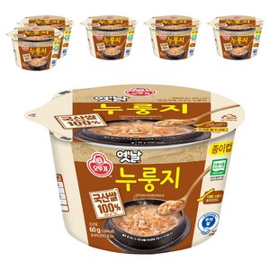 오뚜기 옛날 구수한 누룽지 컵형, 60g, 6개