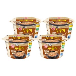 오뚜기옛날 구수한 누룽지 컵형, 60g, 4개