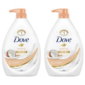 도브 수딩 코코넛 오트 바디워시, 1kg, 2개