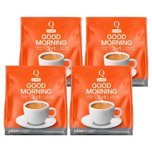 굿모닝 3in1 인스턴트 믹스커피, 24개입, 20g, 4개