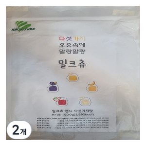 하오리위안 밀크츄 캔디 다섯가지맛, 1kg, 2개