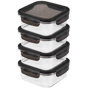 코멧 BPA FREE 클리어 정사각 밀폐용기 700ml