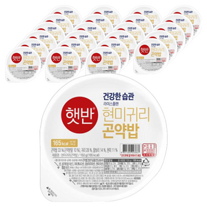 햇반 현미귀리곤약밥, 150g, 24개
