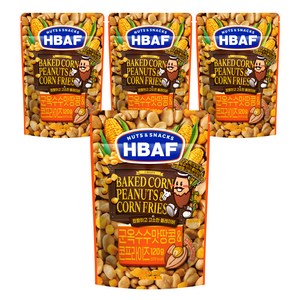 바프 군옥수수맛 땅콩 앤 콘프라이즈 가미땅콩, 120g, 4개