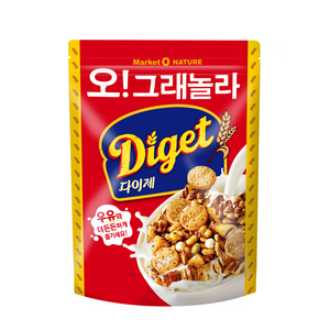 마켓오네이처 오 그래놀라 다이제 시리얼, 300g, 1개