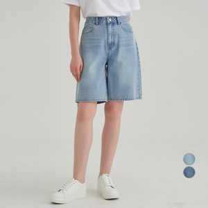 ELLE PARIS 여성용 버뮤다 5부 데님쇼츠