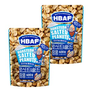 바프 로스티드&솔티드 땅콩, 400g, 2개