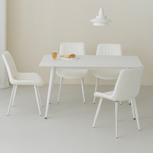 퍼리든 도프트 사각 세라믹 식탁 + 의자 세트 4인용 1400 방문설치