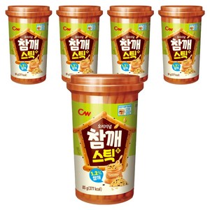 청우식품 참깨스틱 진, 85g, 5개