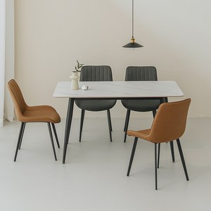 퍼리든 도프트 사각 세라믹 식탁 + 의자 세트 4인용 1400 방문설치