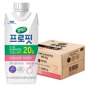 셀렉스 프로핏 드링크 복숭아 아이스티, 330ml, 12개