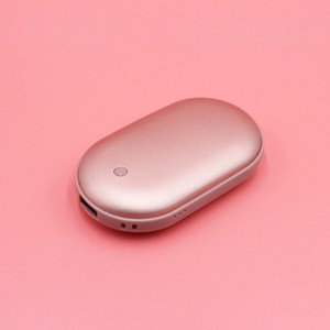 애니클리어 미니 조약돌 손난로 보조배터리 5000mAh+전용파우치