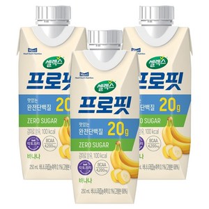 셀렉스 프로핏 바나나, 250ml, 3개