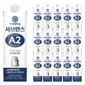 세브란스에이투 전용목장 단백우유, 240ml, 16개
