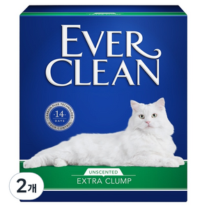 2025 NEW 에버크린 엑스트라 클럼프 벤토나이트 고양이 모래, 8.5kg, 무향, 2개