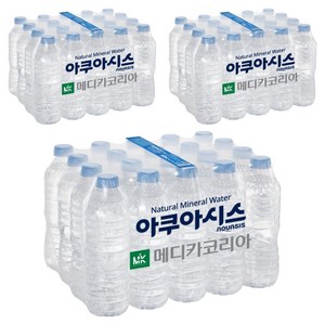 아쿠아시스 생수 무라벨, 500ml, 60개