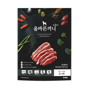 국개대표 강아지 올바른끼니 기능성 사료, 장건강/유산균, 1.2kg, 1개
