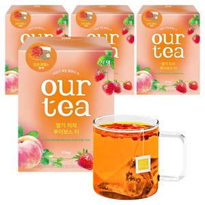 아워티 쟈뎅 딸기 피치 루이보스 티