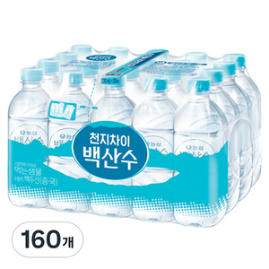 백산수 무라벨 생수, 330ml, 160개