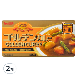 에스앤비 골든카레 비건 순한맛, 220g, 2개